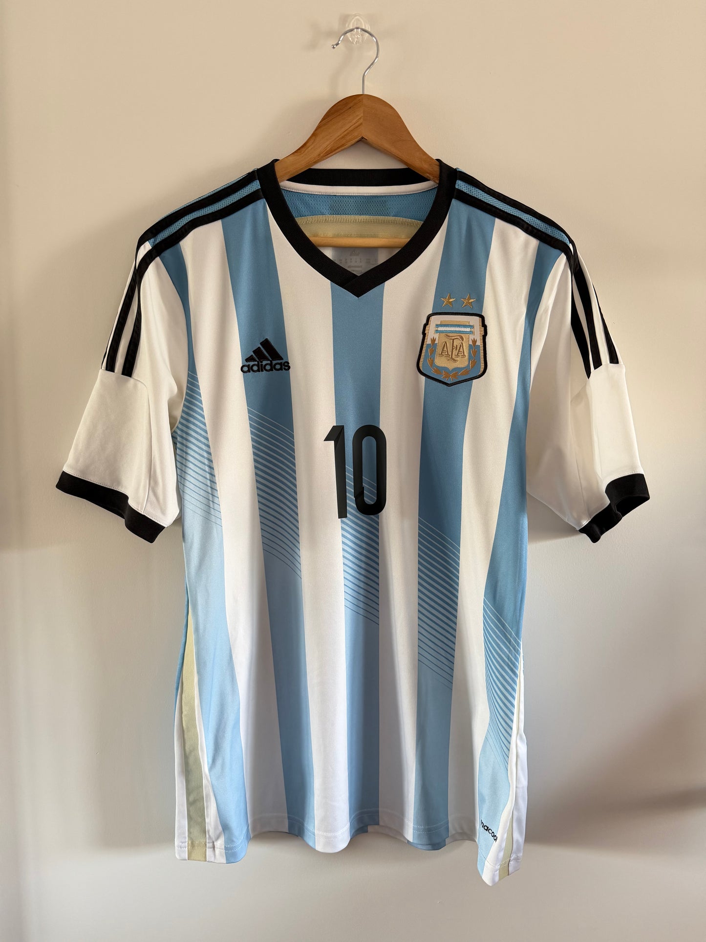 Maillot Domicile Argentine Messi saison 2014