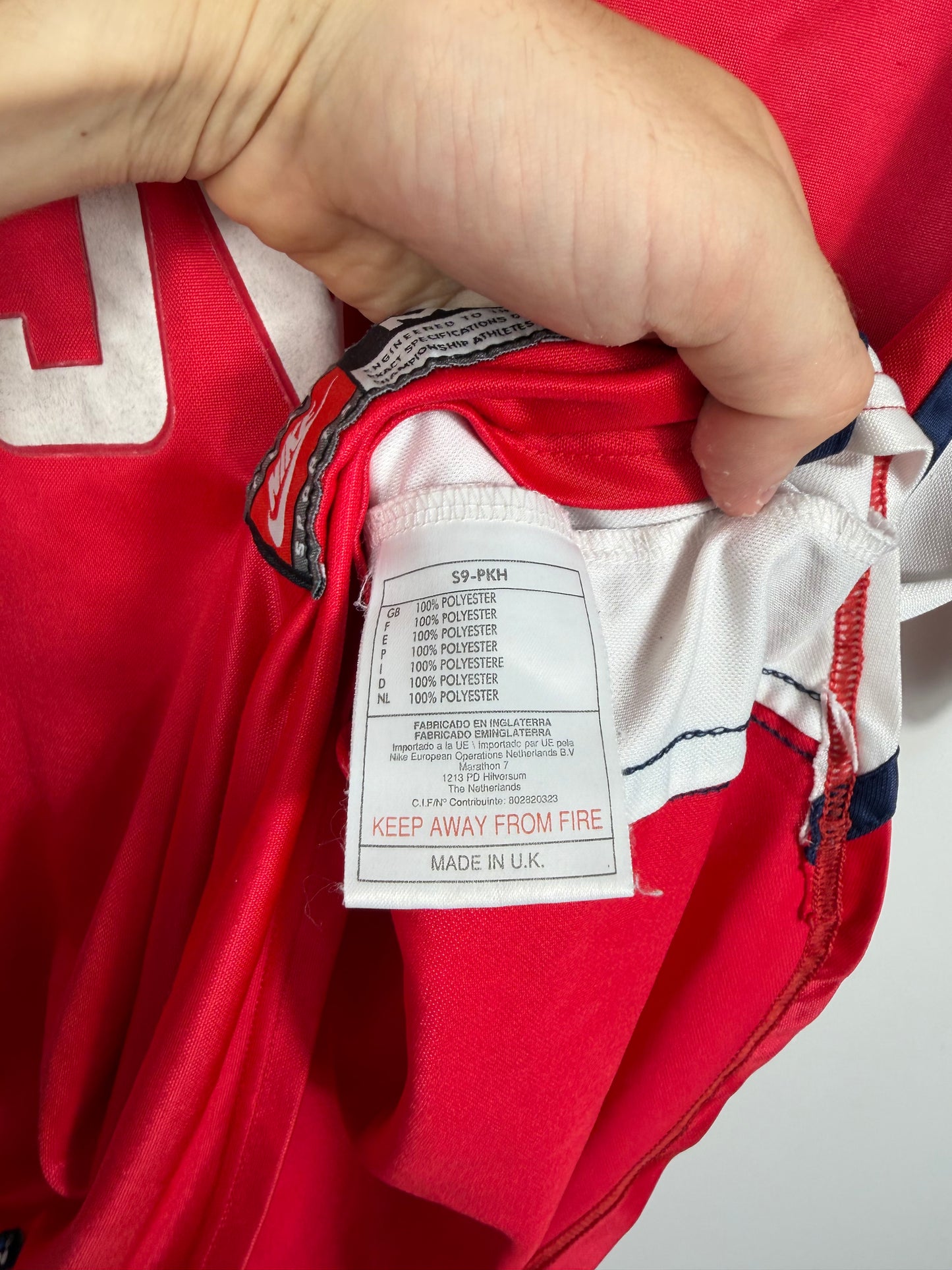 Maillot Domicile Arsenal Bergkamp saison 1998/1999