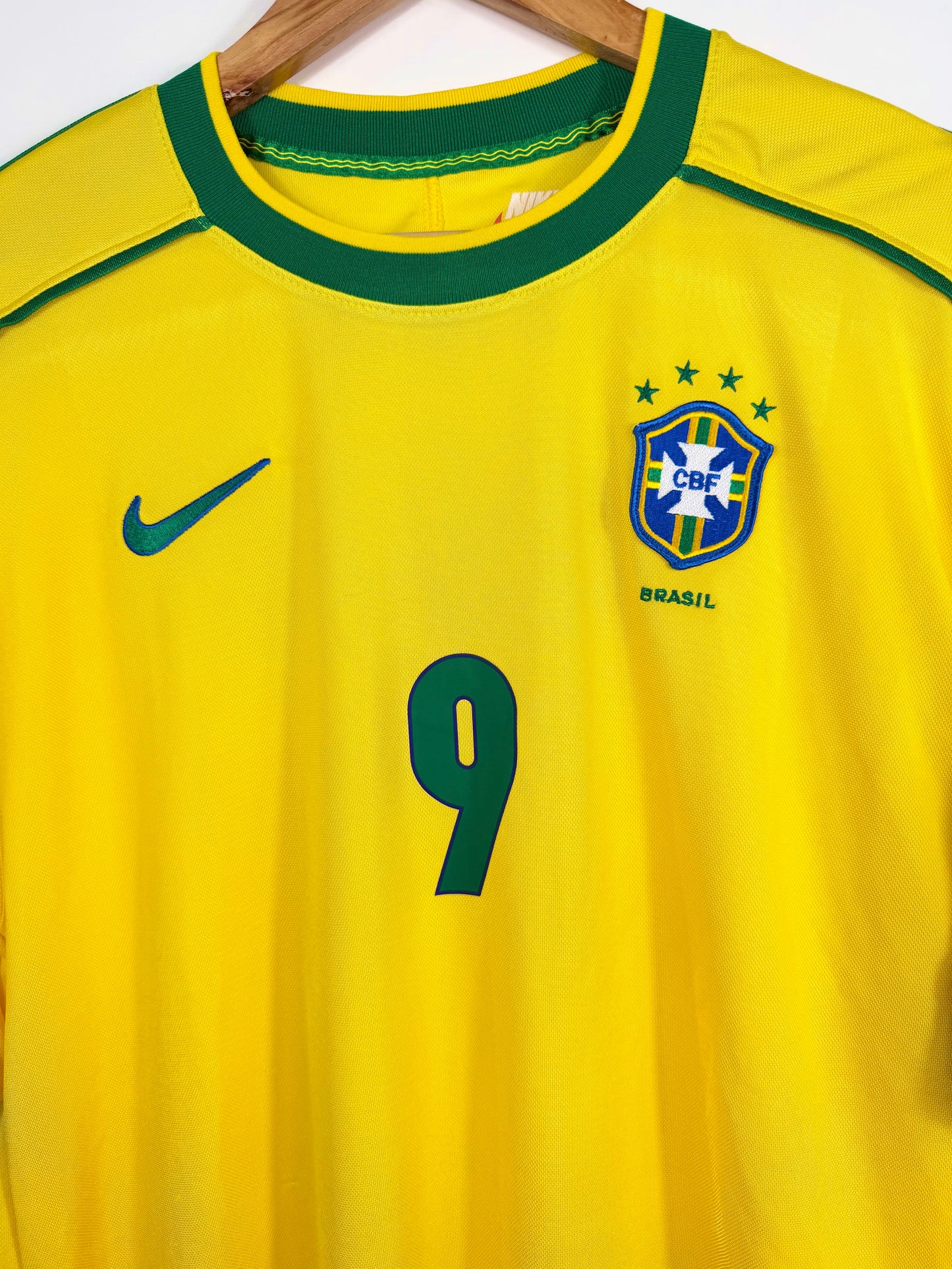 Maillot Domicile Brésil Ronaldo R9 saison 1998