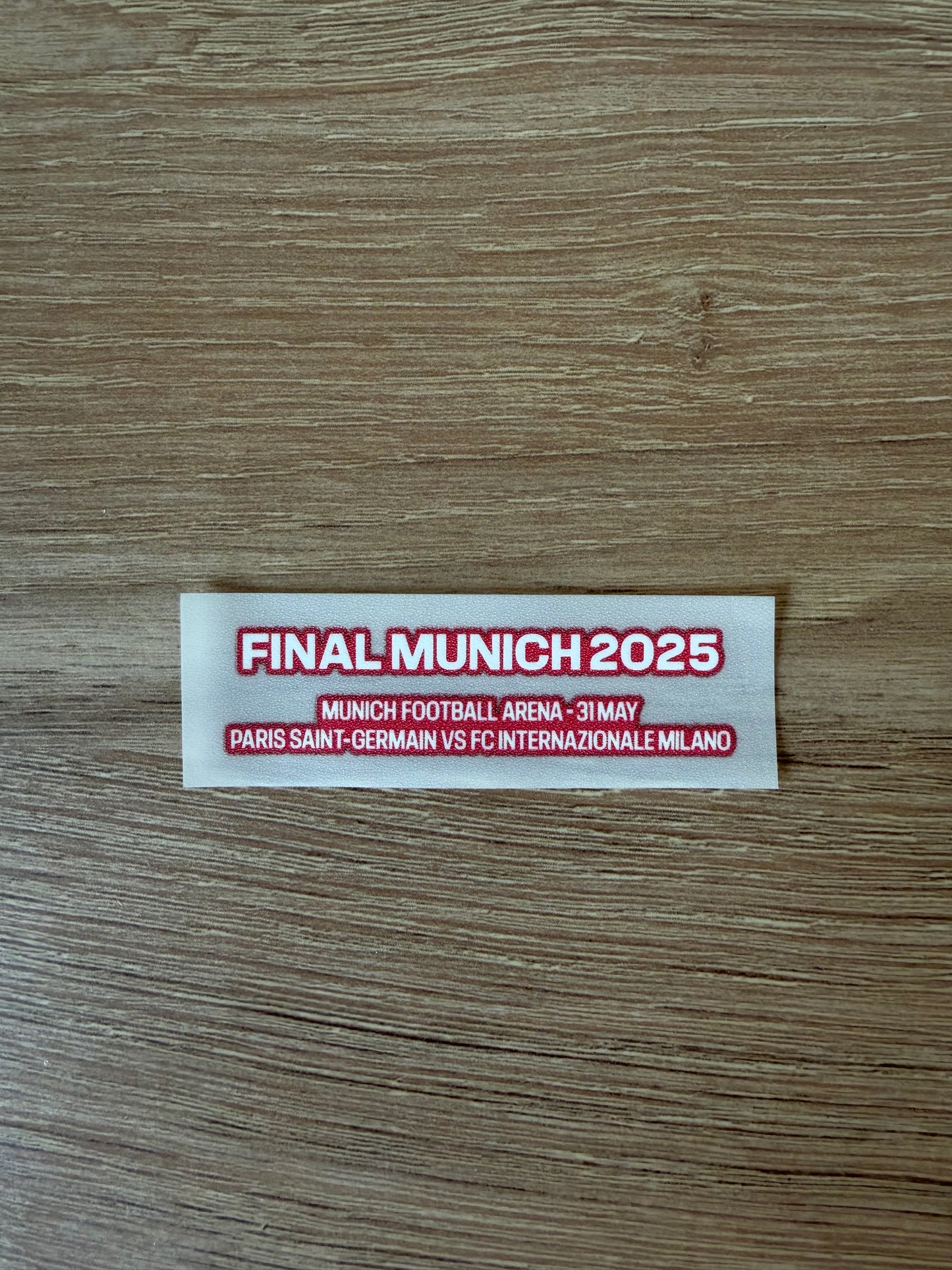 Patch Match Détail Final Munich 2025 PSG Inter