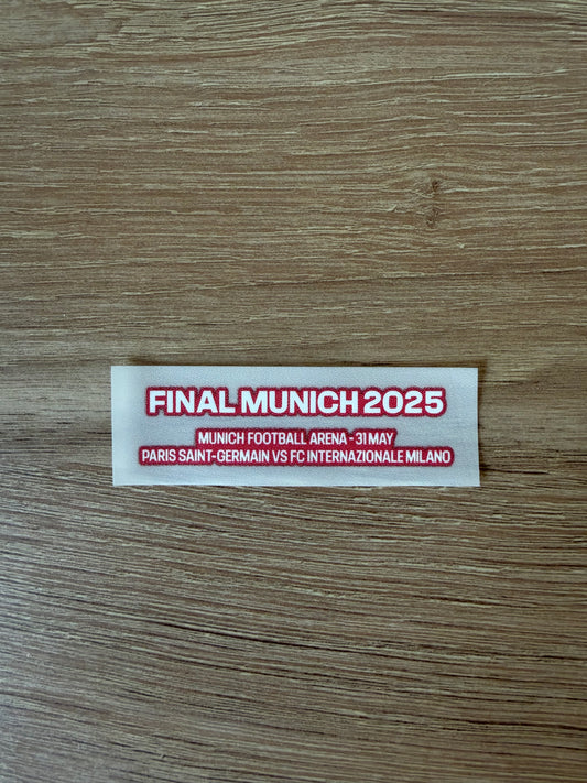Patch Match Détail Final Munich 2025 PSG Inter