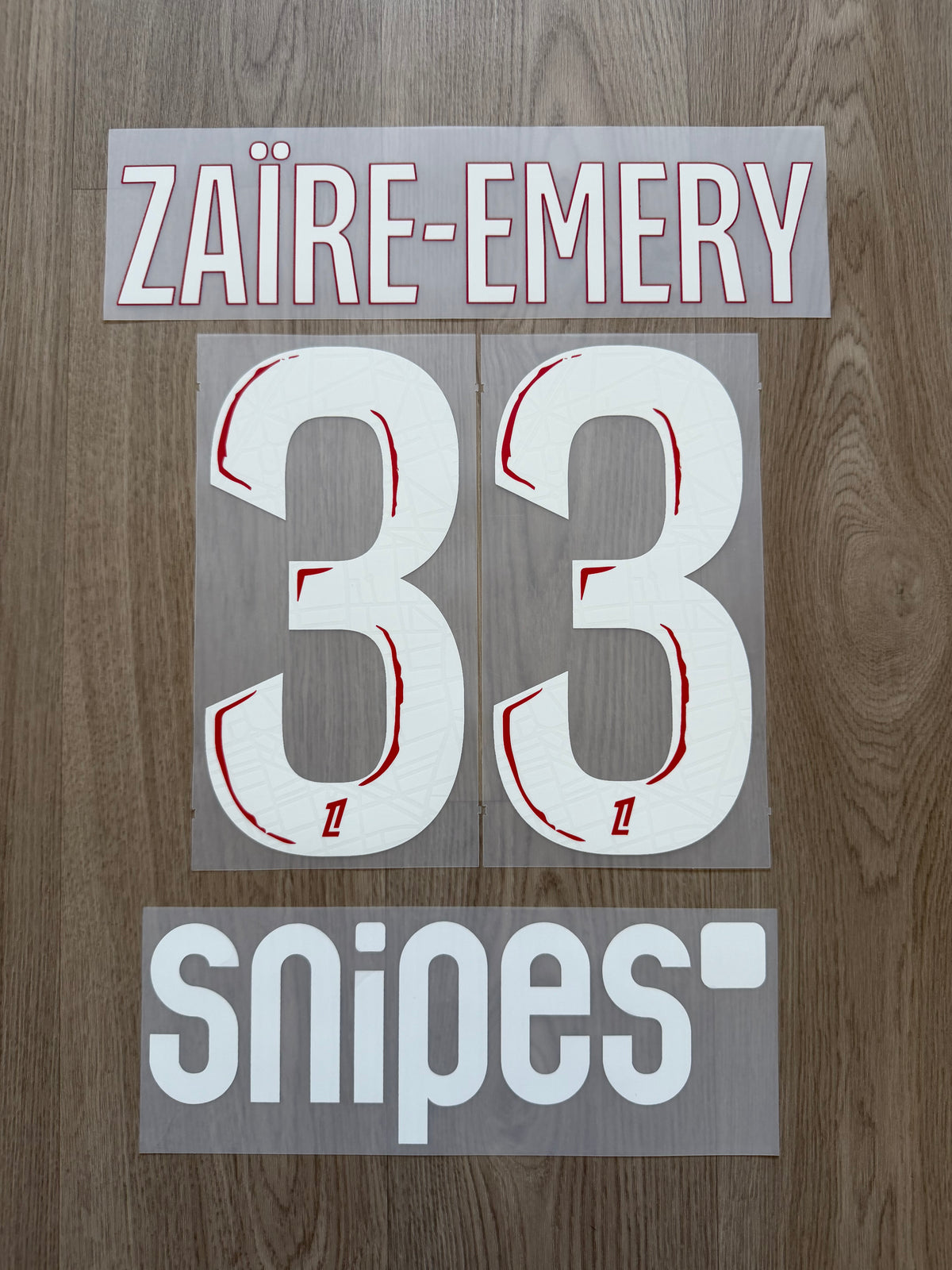Flocage Officiel PSG Paris Saint Germain Zaire-Emery Home Ligue 1 2024/2025