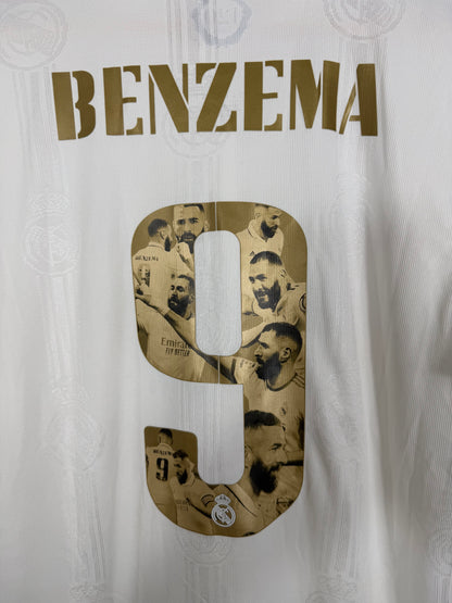 Maillot Domicile Réal Madrid Benzema édition Ballon D’Or 2022/2023