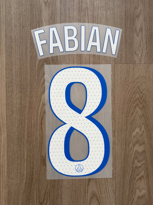 Flocage Officiel PSG Paris Saint Germain Fabian Third 2025/2026