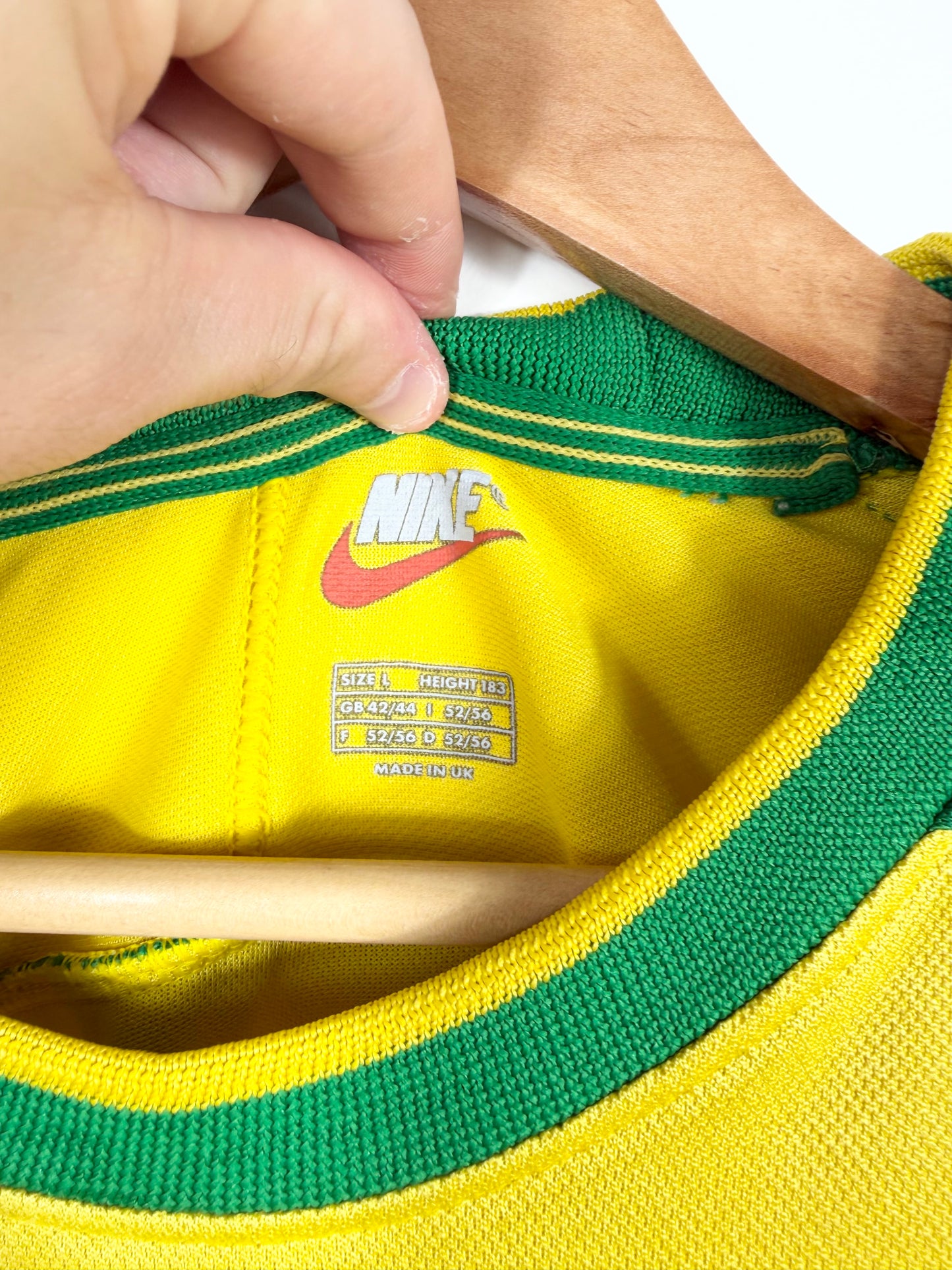 Maillot Domicile Brésil Ronaldo R9 saison 1998