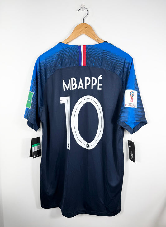 Maillot Domicile Équipe de France FFF Mbappé saison 2018