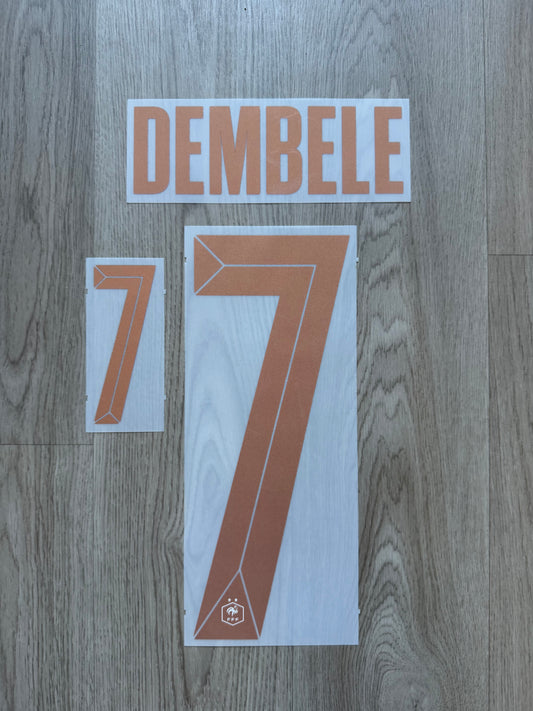 Flocage Officiel Équipe de France FFF Dembélé Away 2026