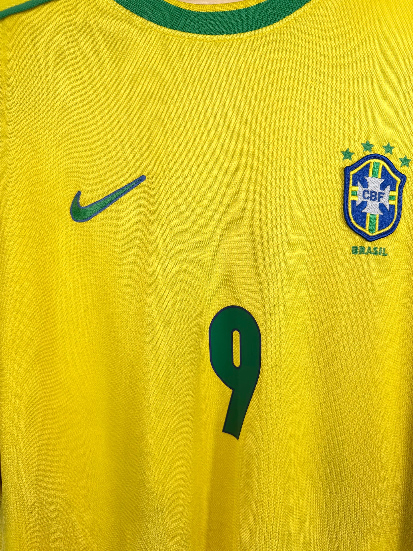 Maillot Domicile Brésil Ronaldo R9 saison 1998