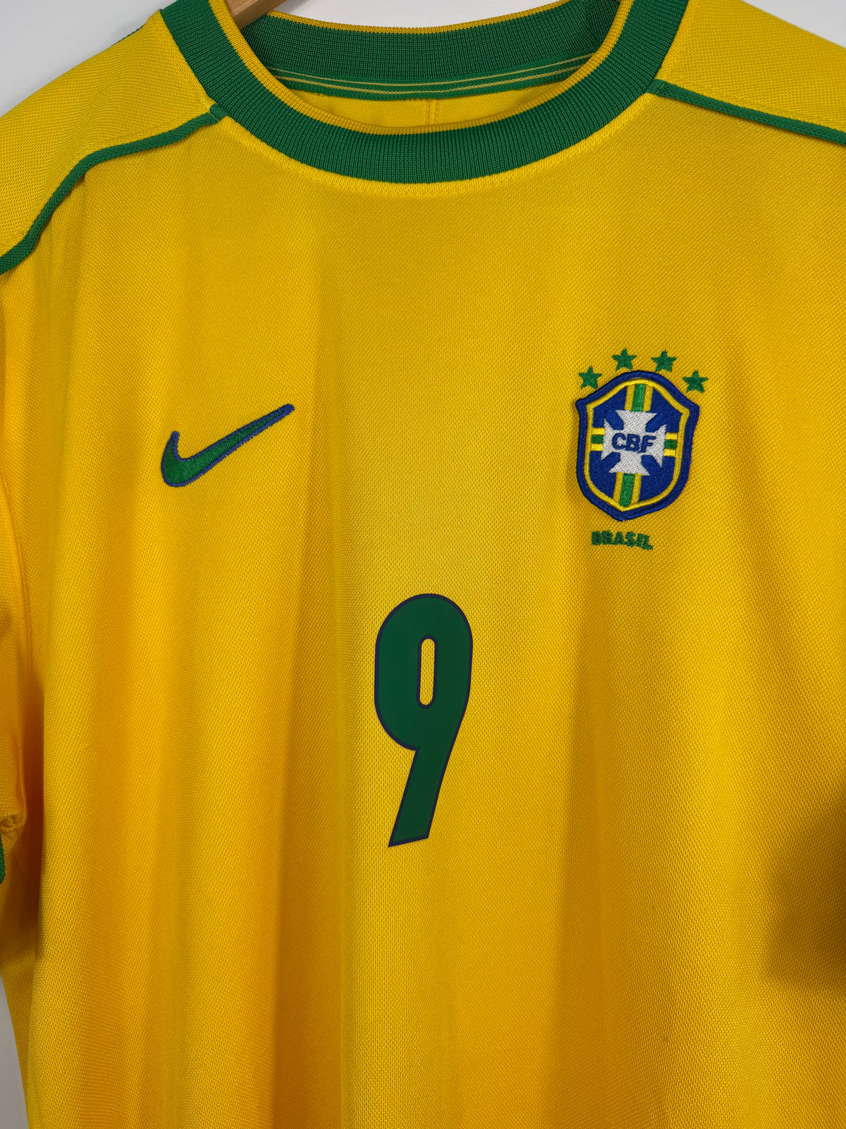 Maillot Domicile Brésil Ronaldo R9 saison 1998