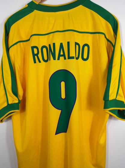 Maillot Domicile Brésil Ronaldo R9 saison 1998