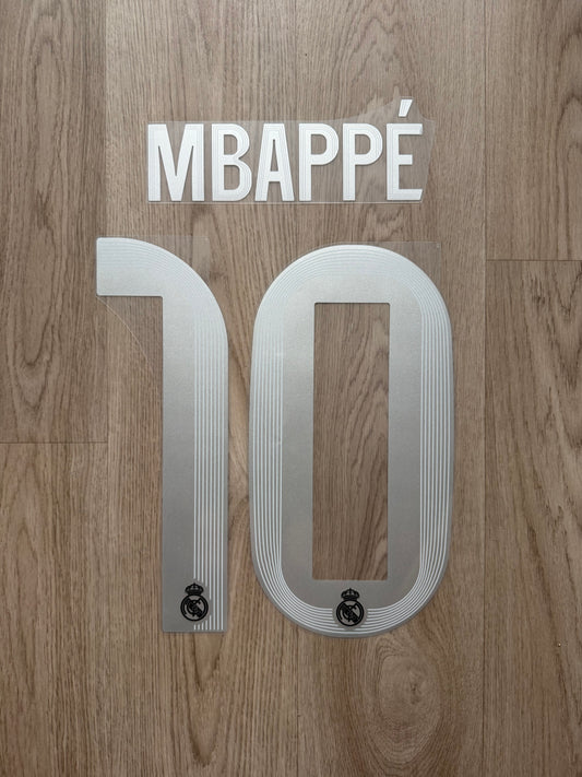 Flocage Officiel Réal Madrid Mbappé Away Liga 2025/2026