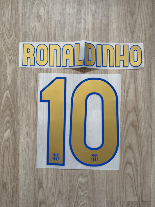 Flocage Reproduction FC Barcelone Ronaldinho Away 2006/2007