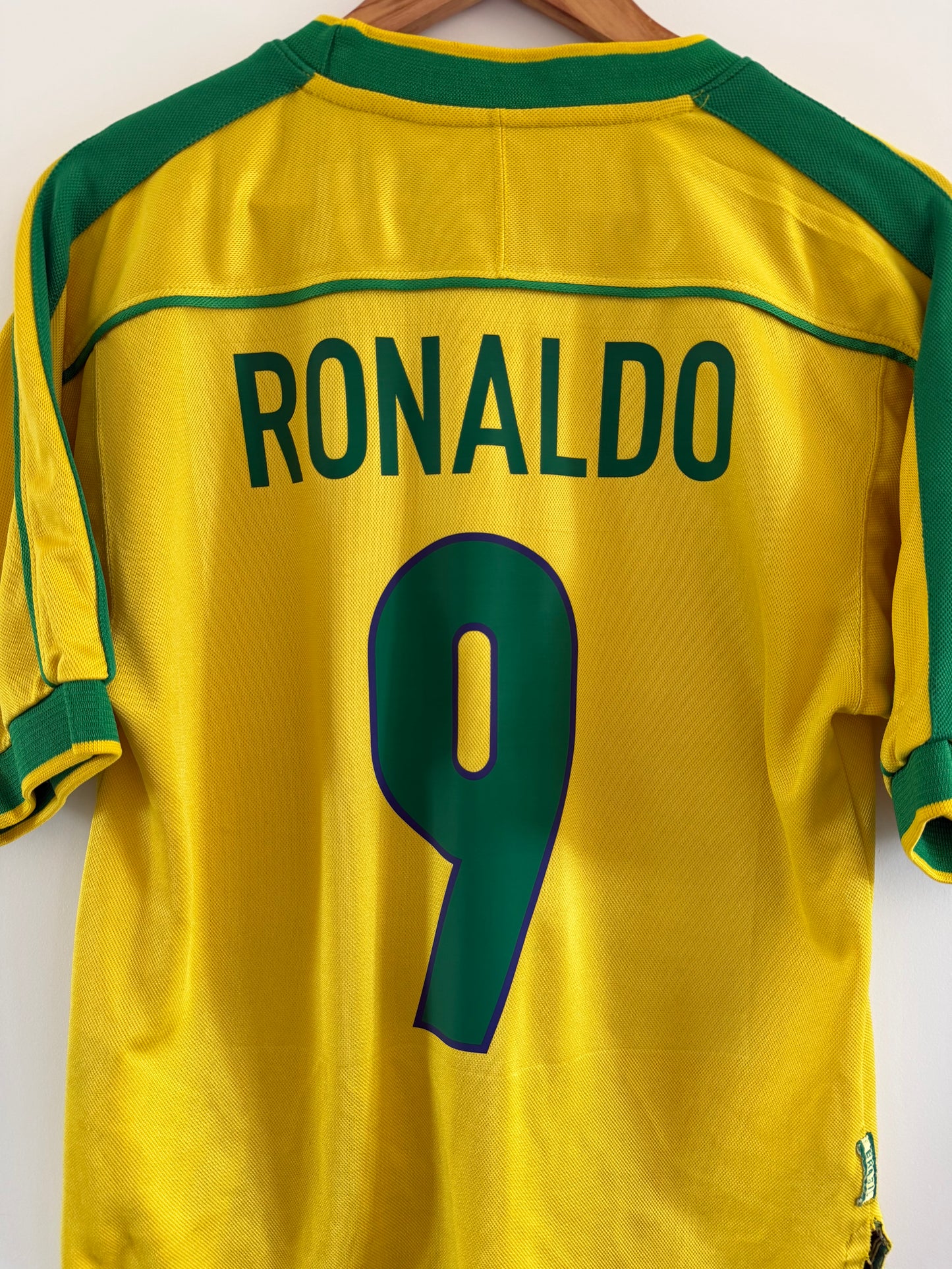 Maillot Domicile Brésil Ronaldo R9 saison 1998