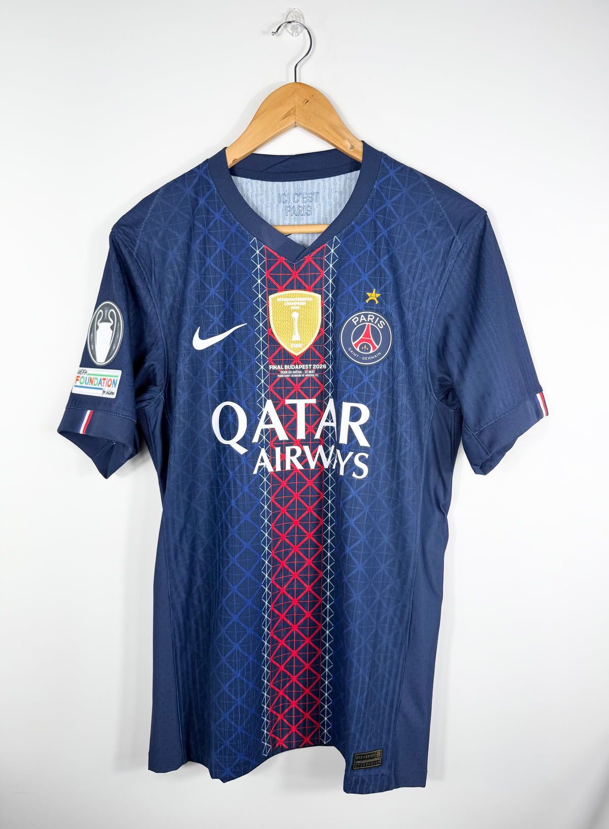 Maillot Vapor Domicile PSG Paris Saint Germain Doué saison 2025/206