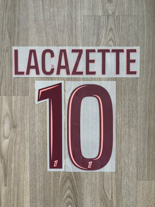 Flocage Officiel OL Olympique Lyonnais Lacazette Third 2024/2025