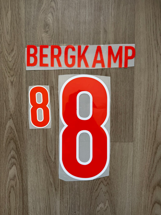 Flocage Reproduction Pays Bas Bergkamp Home 1998