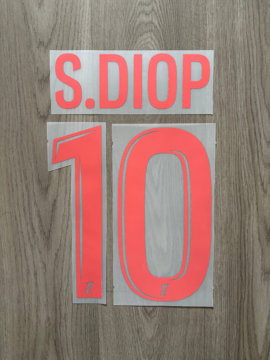 Flocage Officiel OGC Nice S.Diop Away/Third 2025/2026