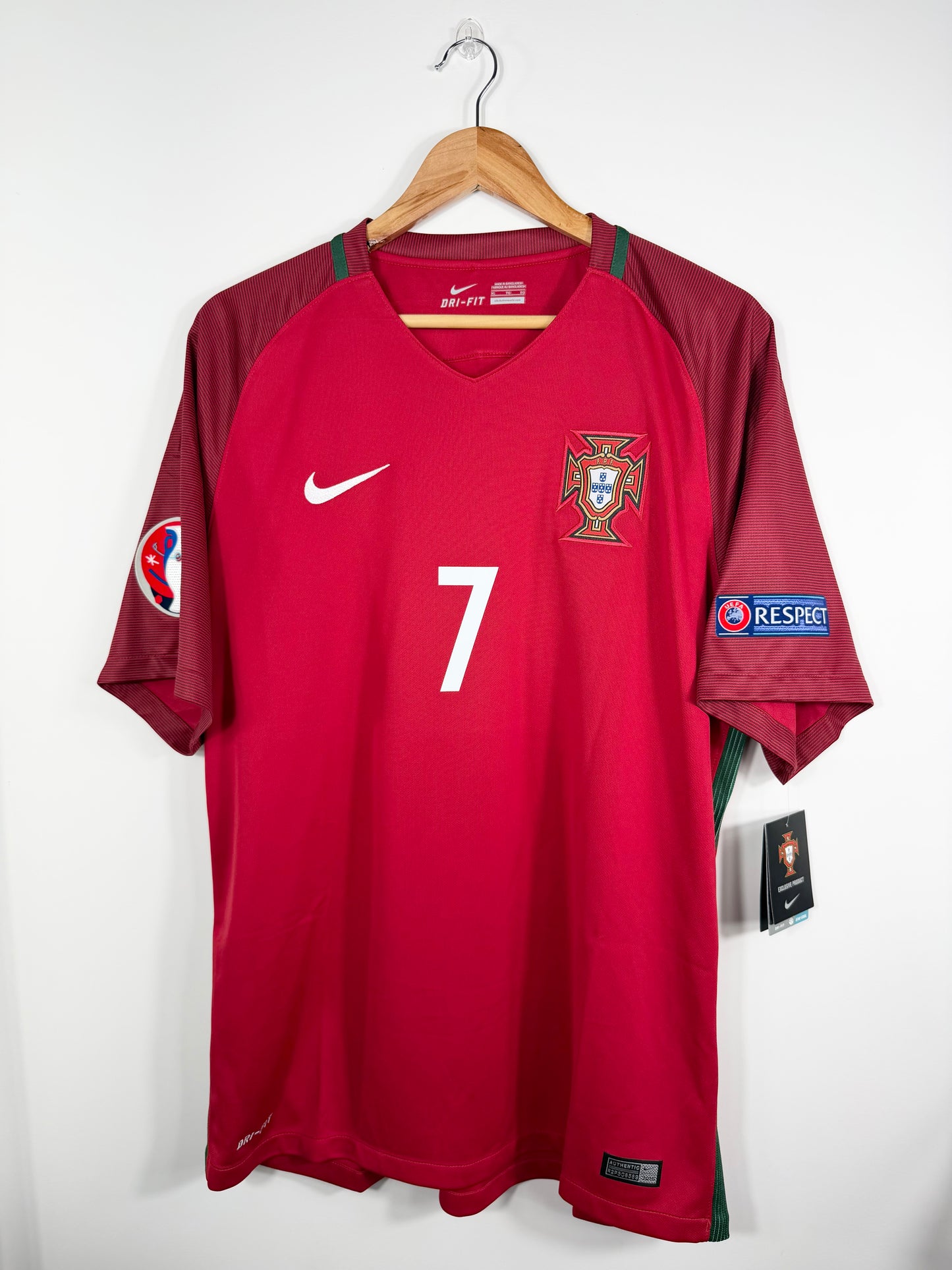 Maillot Domicile Portugal Ronaldo saison 2016
