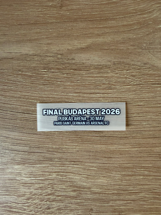 Patch Match détail Final Budapest 2026 PSG ARSENAL