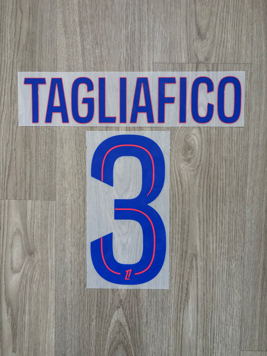 Flocage Officiel OL Olympique Lyonnais Tagliafico Home 2025/2026