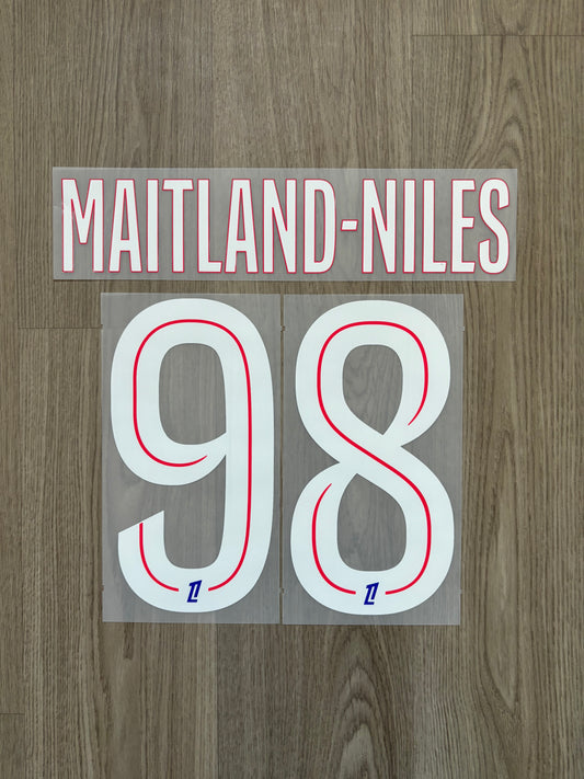 Flocage Officiel OL Olympique Lyonnais Maitland-Niles Away 2025/2026