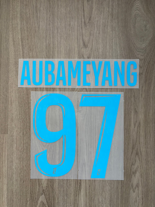 Flocage Officiel OM Olympique de Marseille Aubameyang Home 2025/2026