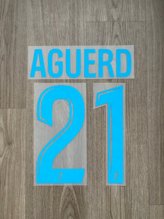 Flocage Officiel OM Olympique de Marseille Aguerd Home 2025/2026
