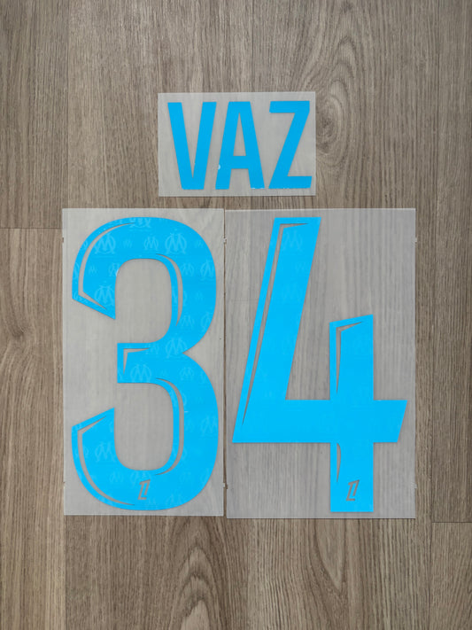 Flocage Officiel OM Olympique de Marseille Vaz Home 2025/2026