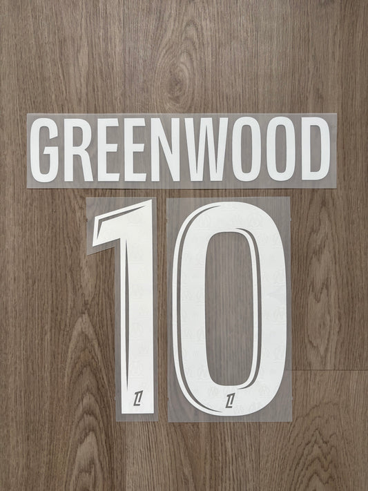 Flocage Officiel OM Olympique de Marseille Greenwood Away/ Third 2025/2026