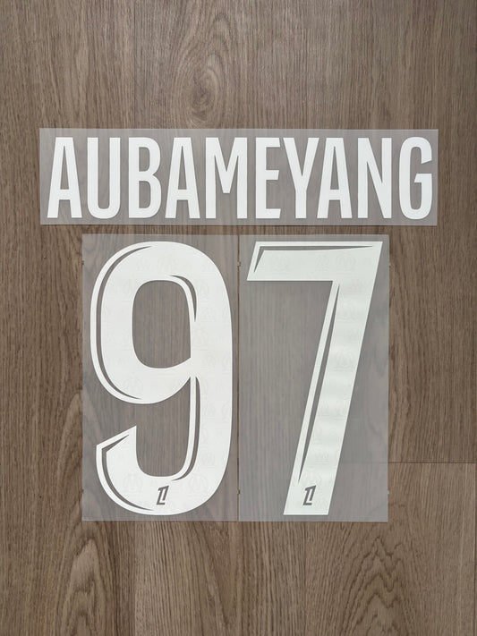 Flocage Officiel OM Olympique de Marseille Aubameyang  Away/ Third 2025/2026