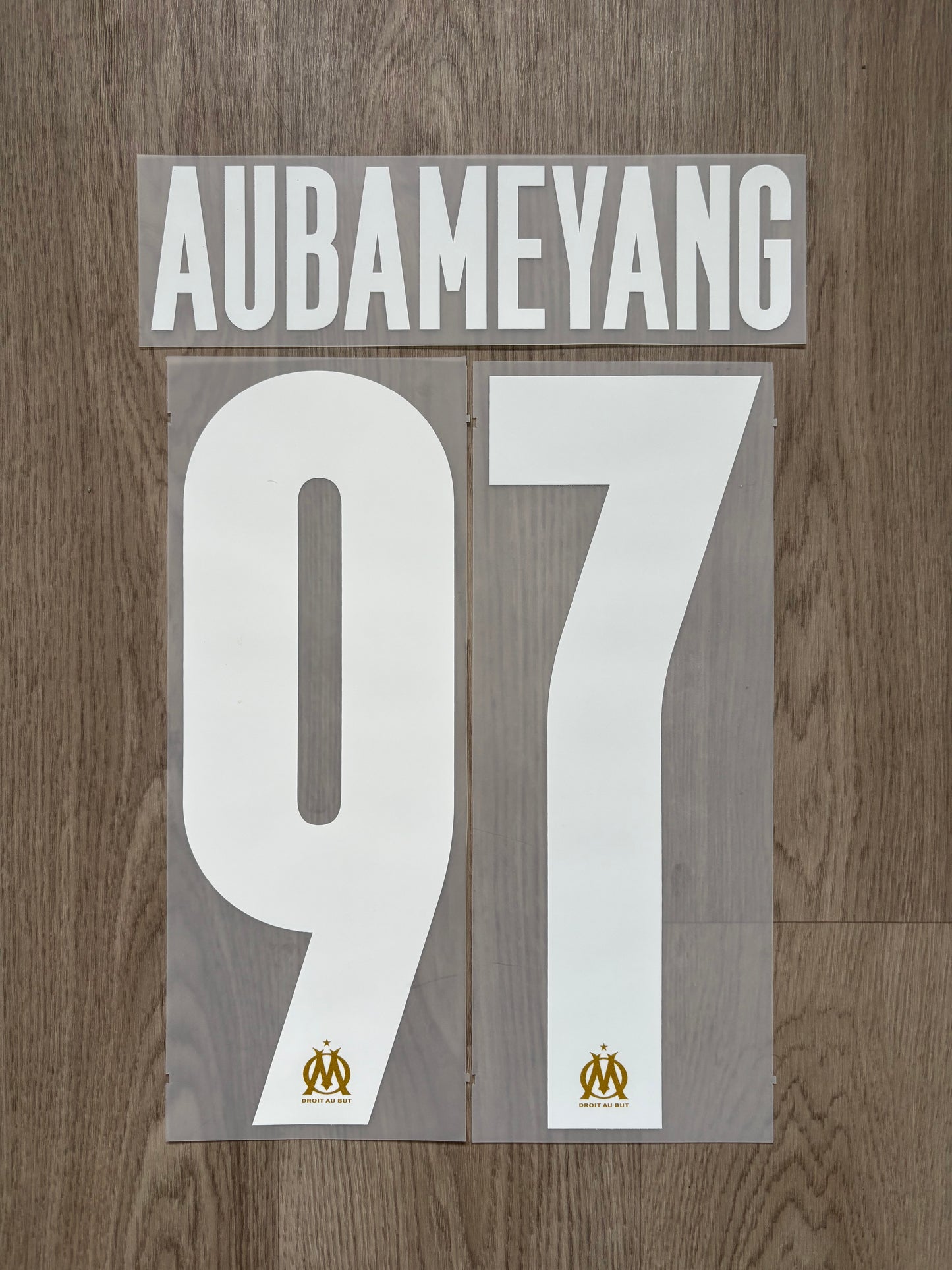 Flocage Officiel OM Olympique de Marseille Aubameyang Away/Third Ligue des Champions 2025/2026