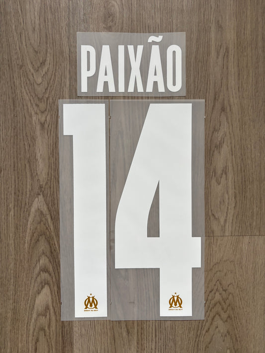 Flocage Officiel OM Olympique de Marseille Paixao Away/Third Ligue des Champions 2025/2026