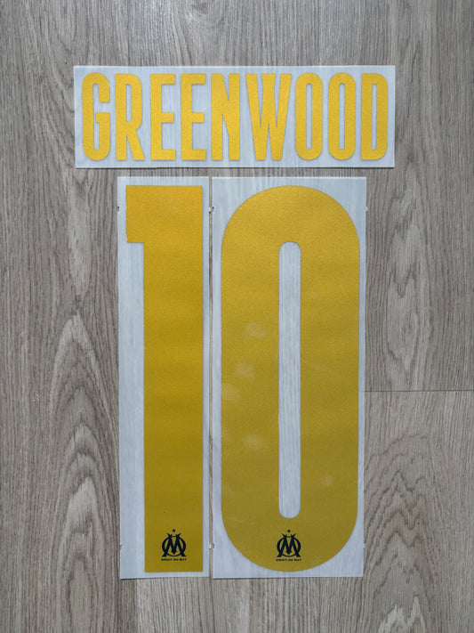Flocage Officiel OM Olympique de Marseille Greenwood Home Ligue des Champions 2025/2026