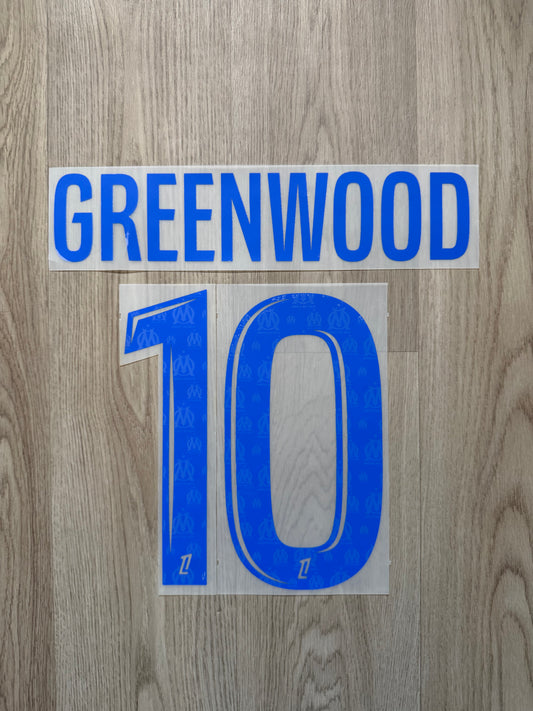 Flocage Officiel OM Olympique de Marseille Greenwood Fourth 2025/2026