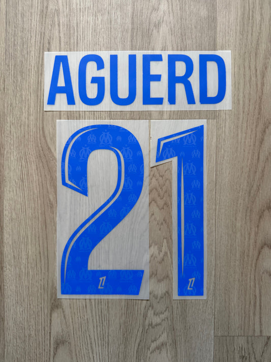 Flocage Officiel OM Olympique de Marseille Aguerd Fourth 2025/2026