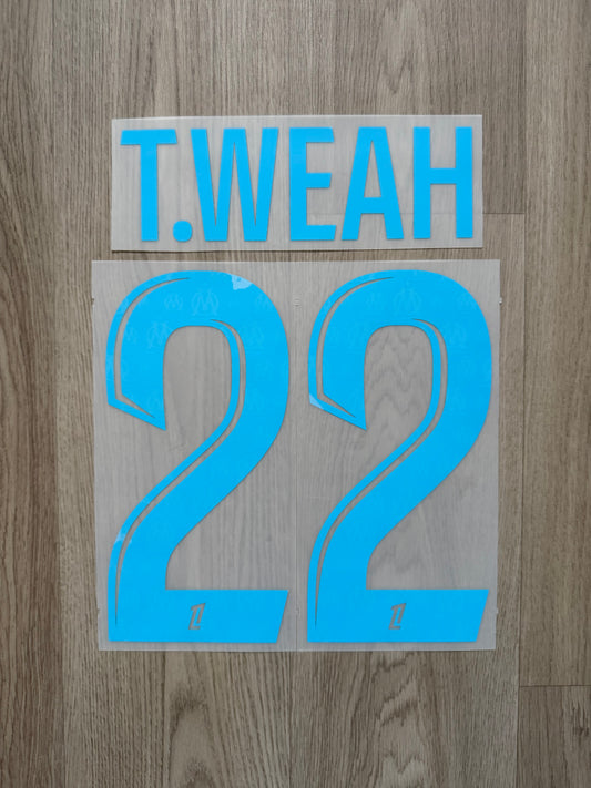 Flocage Officiel OM Olympique de Marseille T.Weah Home 2025/2026